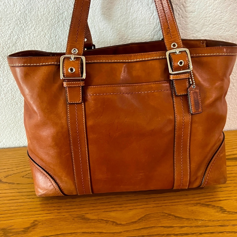 Vintage Leather Coach Bag
